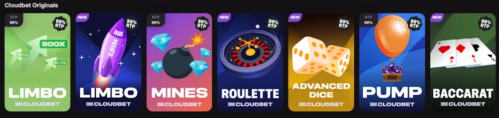 Jeux de casino Cloudbet