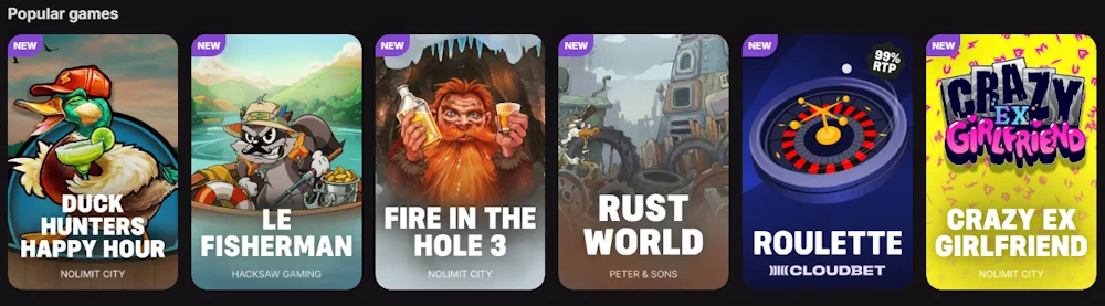 Jouez maintenant au Casino Cloudbet